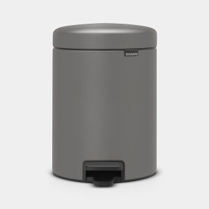 Brabantia Newicon Zafacon De Pedal 5 Lt Mineral Concrete Grey