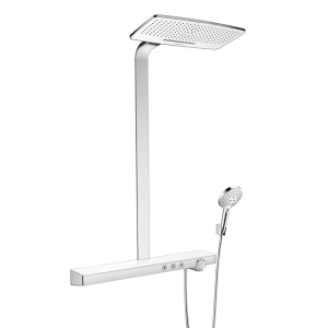 Hansgrohe Rainmaker Select E Showerpipe 420 2Jet Blanco/Cromo
