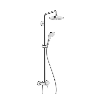 Hansgrohe Showerpipe Croma Select E 180 Monomando Ducha Blanco/Cromo