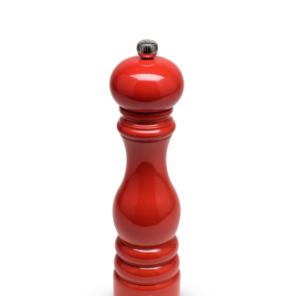 Peugeot Paris Molino Pimienta Madera Rojo Lacado 18 Cm