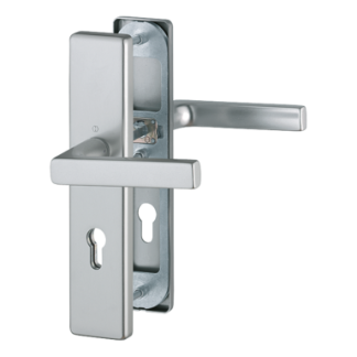 Hoppe Dallas Sets De Manilla Con Placa Aluminio Inox