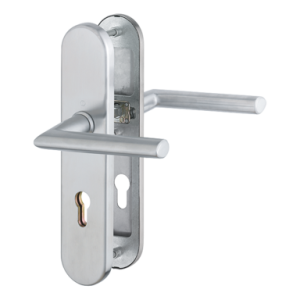 Hoppe Stockholm Sets De Manilla Con Placa Ovalada Inox Mate