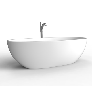 Victoria+Albert Barcelona Bañera Freestanding Blanca No Overflow