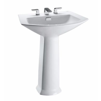 TOTO Soiree Lavamano Pedestal 8″ Blanco