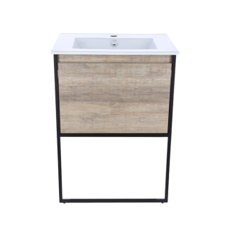 Bellari Mueble 60 Cm y Con Patas Negras con Lavamanos