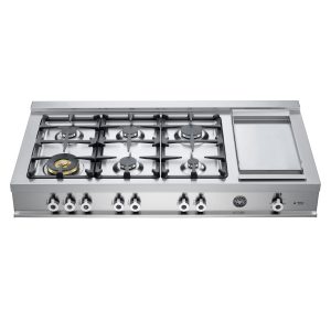 Bertazzoni Rangetop 6 Hornillas y Plancha 122cm