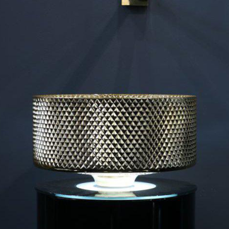 GLASS DESIGN VILLA LAVAMANOS GOLD/GOLD 33 X 18 CM