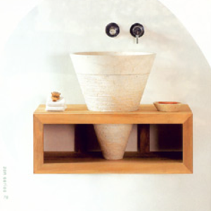 Bati Bodhi Lavamano Tipo Cono 45X54Cm Beige Pulido