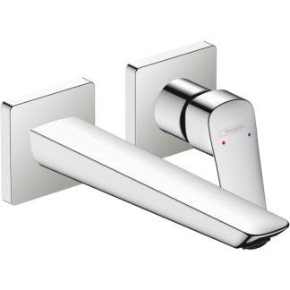 Hansgrohe Logis Fine  Mezclador monomando de lavabo empotrado de pared con caño 20,6 cm
