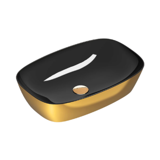 CATALANO GREEN LUX LAVAMANOS 60 X 38CM ORO/NEGRO