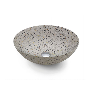 BATCHO LAVABO SOBRE ENCIMERA PORCELANA CIRCULAR 400X150 MM NEW LYS TERRAZO