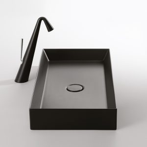 VALDAMA TRACK LAVAMANO 70X35 H10 NEGRO MATE