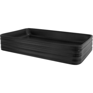 VALDAMA TRACE LAVAMANO 65X38 H12 NEGRO OPACO