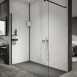 HUPPE SELECT + MAMPARA  100X200 8 MM NEGRO MATE