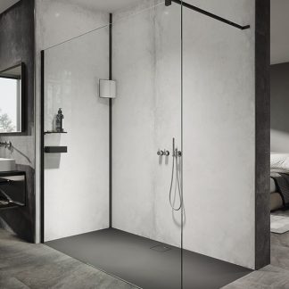 HUPPE SELECT + MAMPARA  100X200 8 MM NEGRO MATE